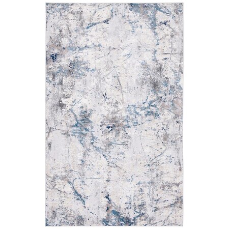 Safavieh 5 ft. 3 in. x 7 ft. 6 in. Vogue Power Loomed Blue & Ivory Rectangle Area Rug VGE150M-5